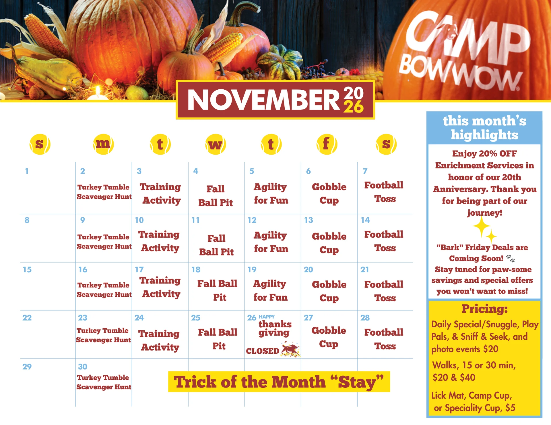 November 2026 Calendar