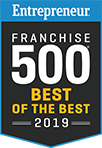 Entrepreneur Franchise 500 Best of the Best 2019