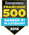 Entrepreneur Franchise 500 Ranked #1 in Category 2016