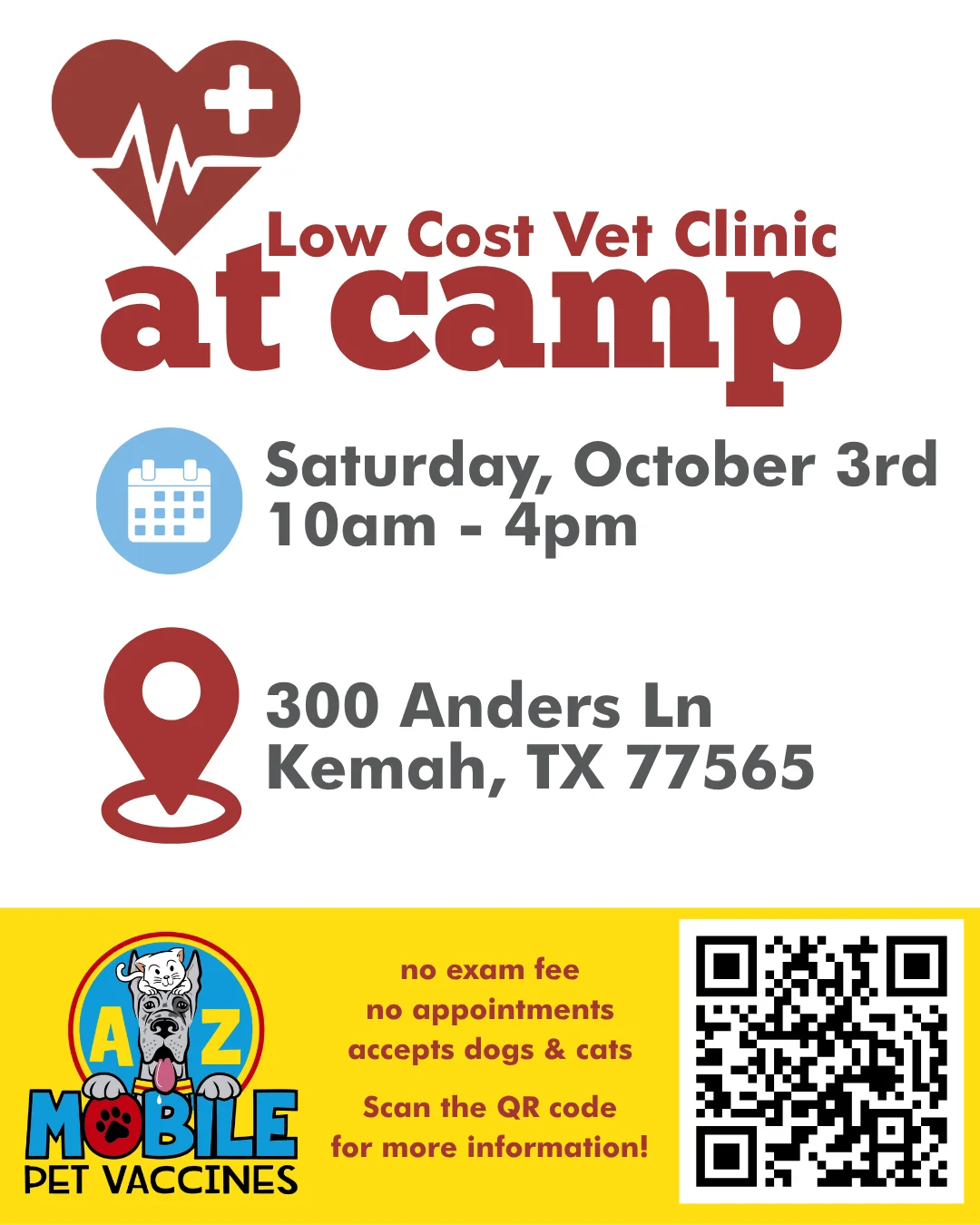 Low Cost Vet Clinic at Camp