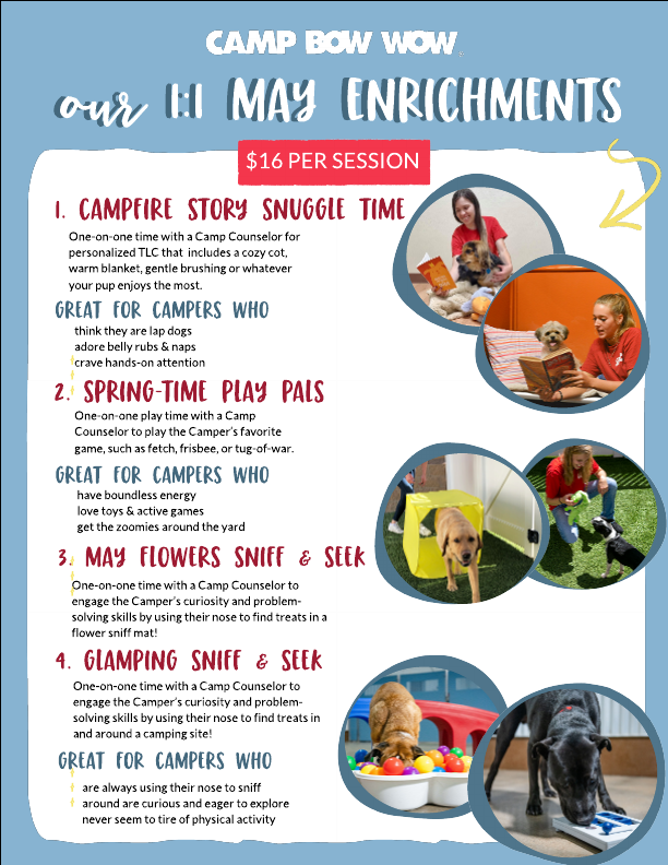 1:1 May enrichments - $16 per session