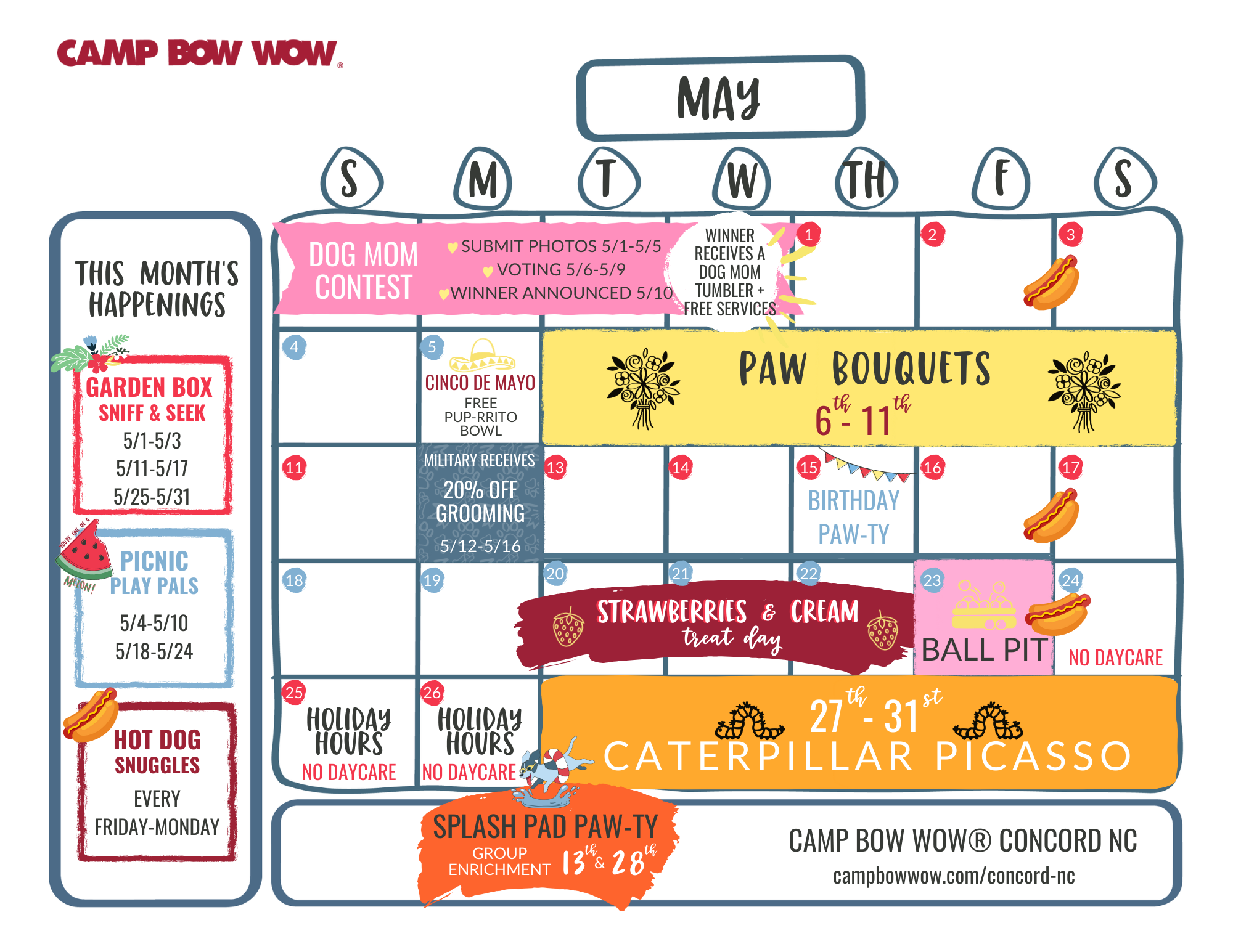 May schedule