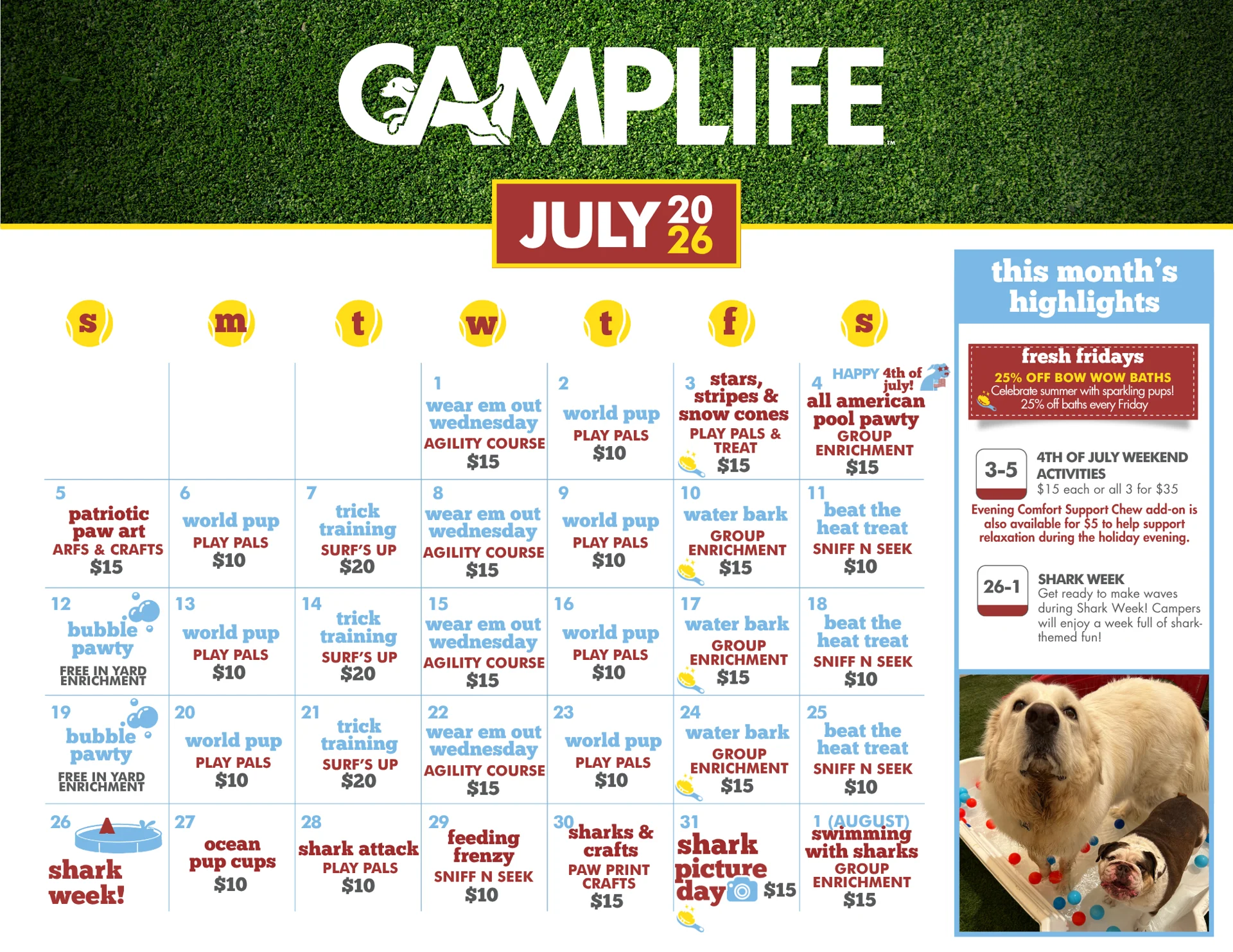 July 2026 calendar
