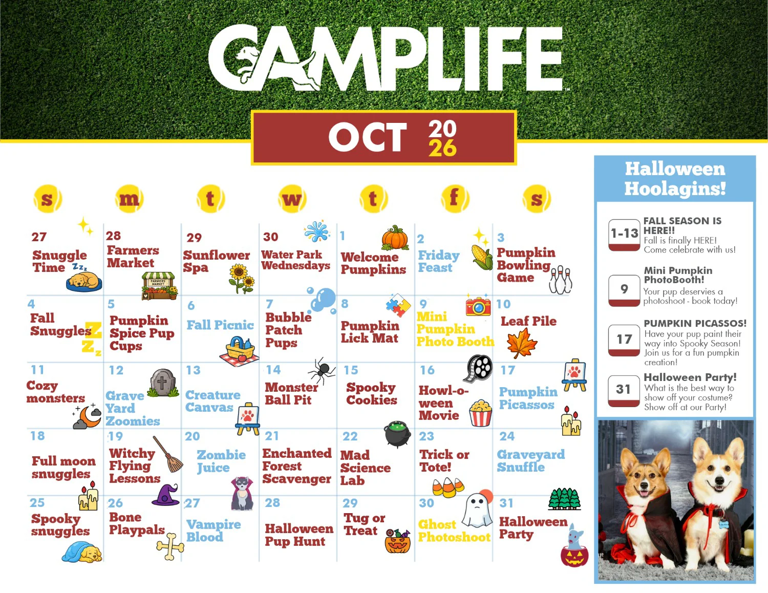 October 2026 calendar
