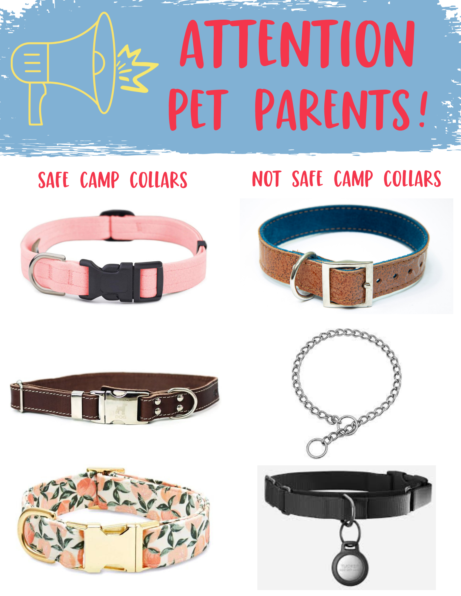 Safe camp collars