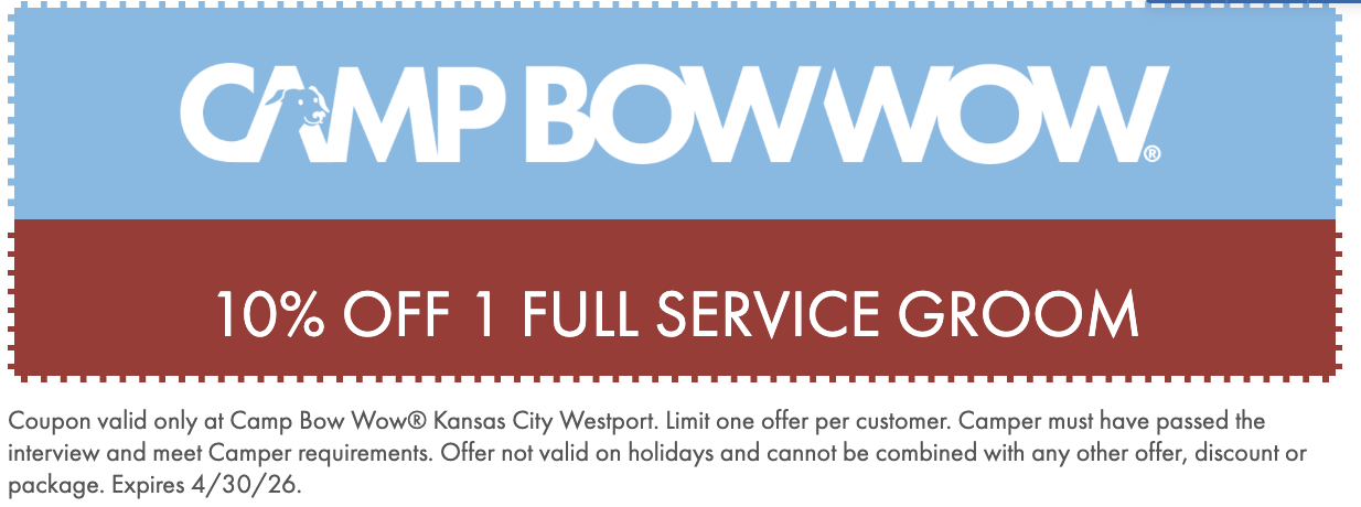 10% off 1 Full Service Groom