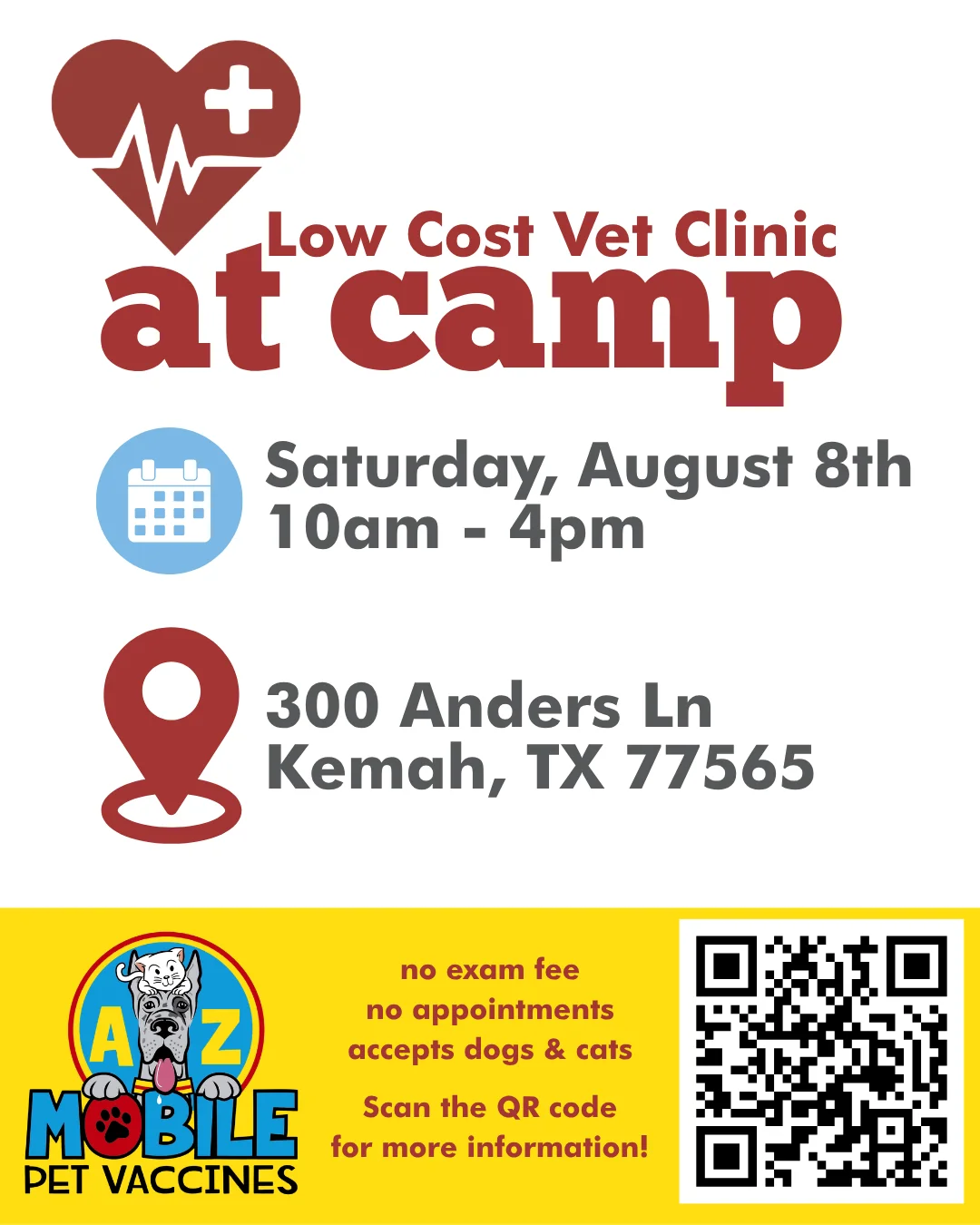 Low cost vet clinic special 