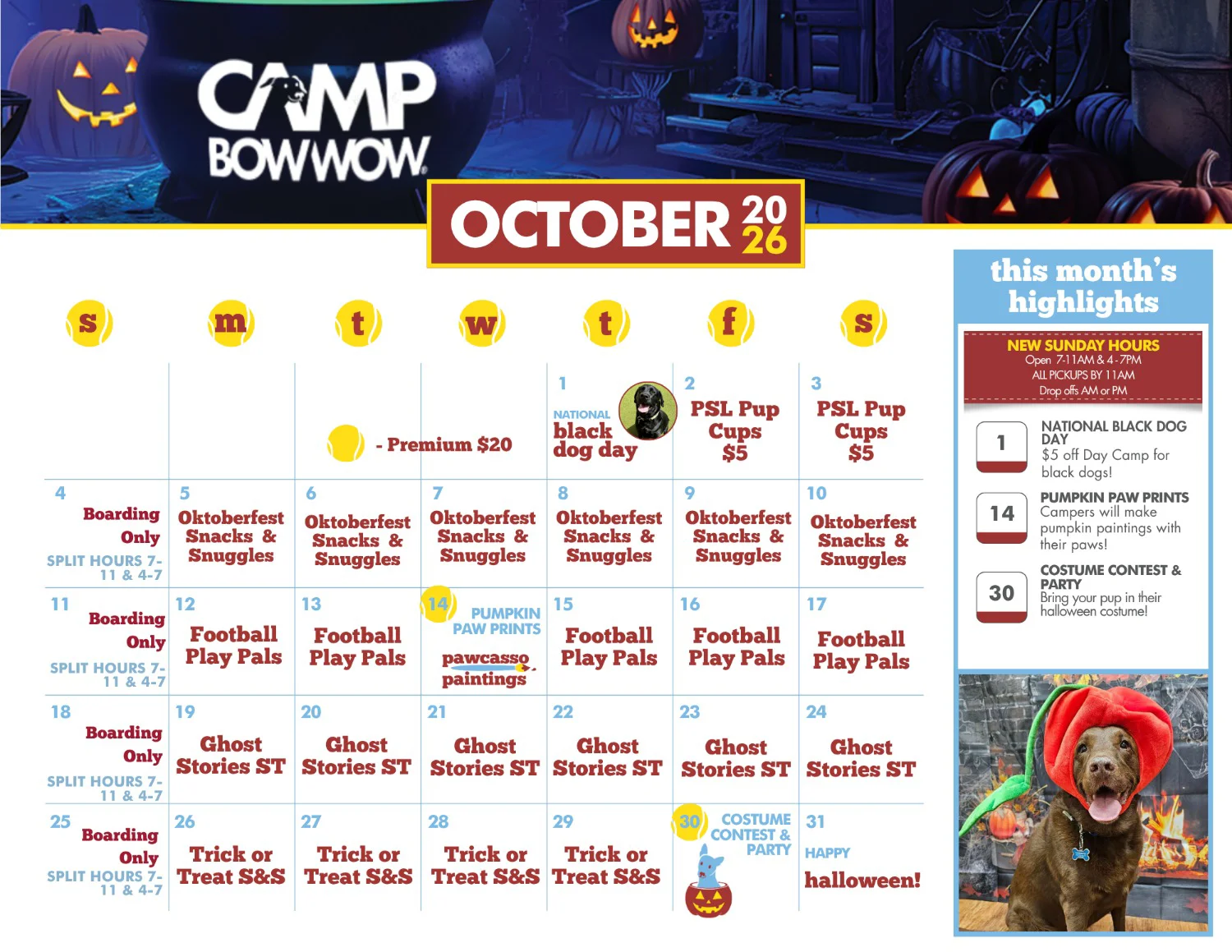 October 2026 Calendar