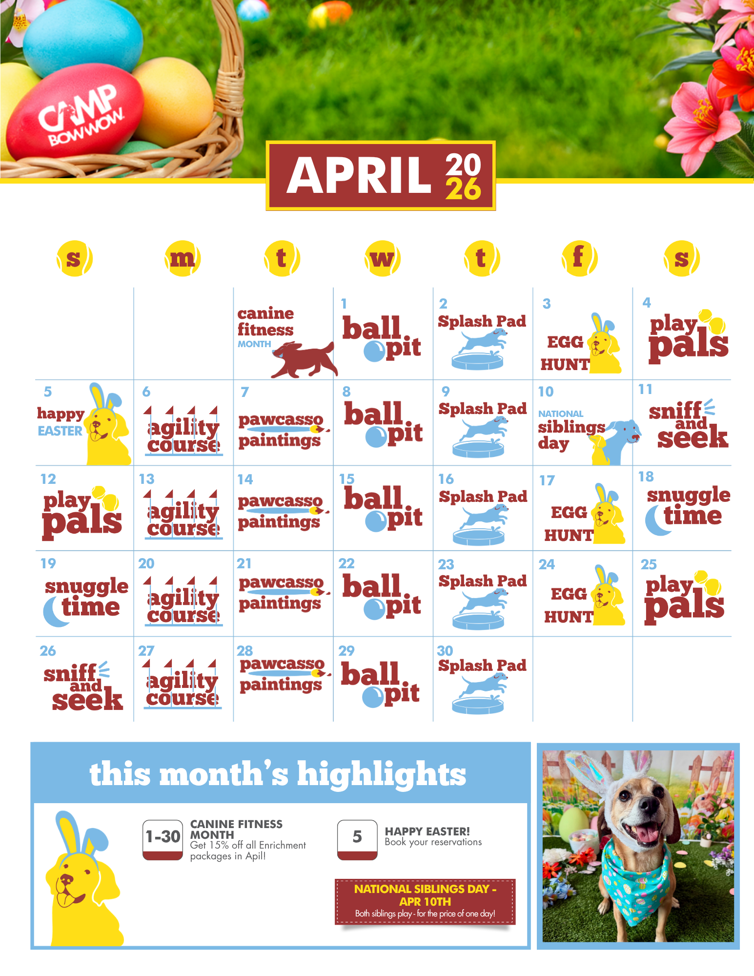 Petroplex Activity Calendar April 2026