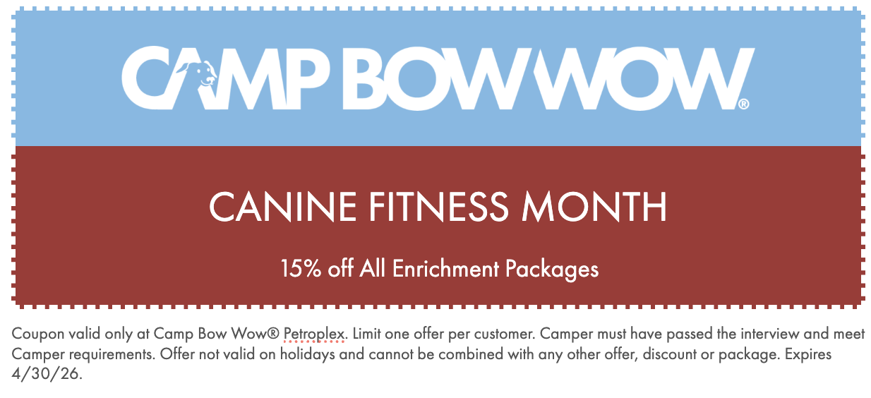 Canine Fitness Month 15% off All Enrichment Packages