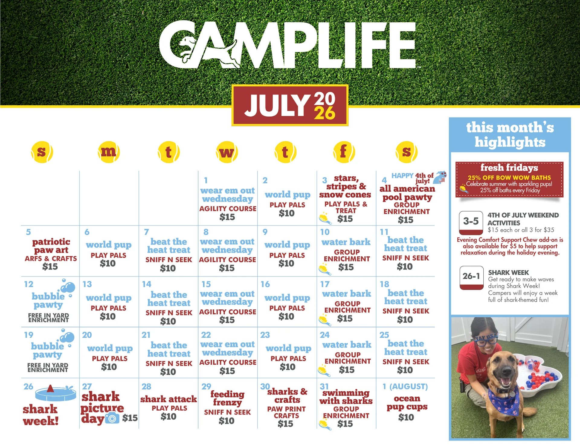 July 2026 calendar
